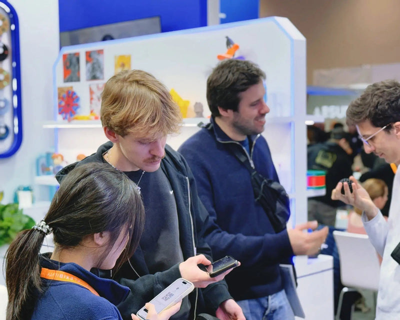 The LANDU team connecting with the international 3D printing community in Frankfurt.
