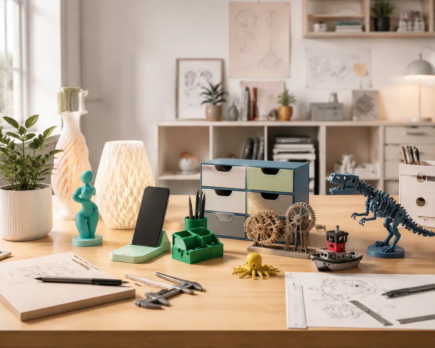 PLA project ideas showing creative and useful things to 3D print with PLA filament