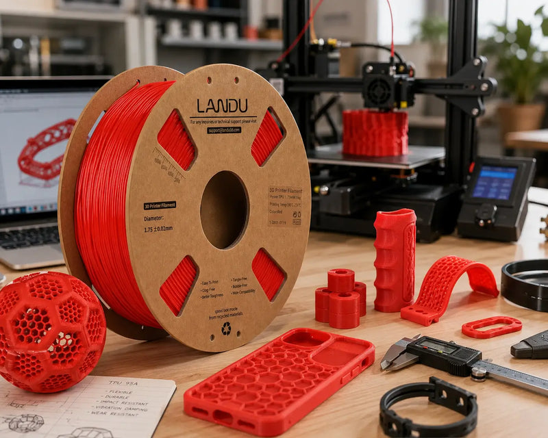TPU Filament Guide: Properties, Settings, Uses & Printing Tips