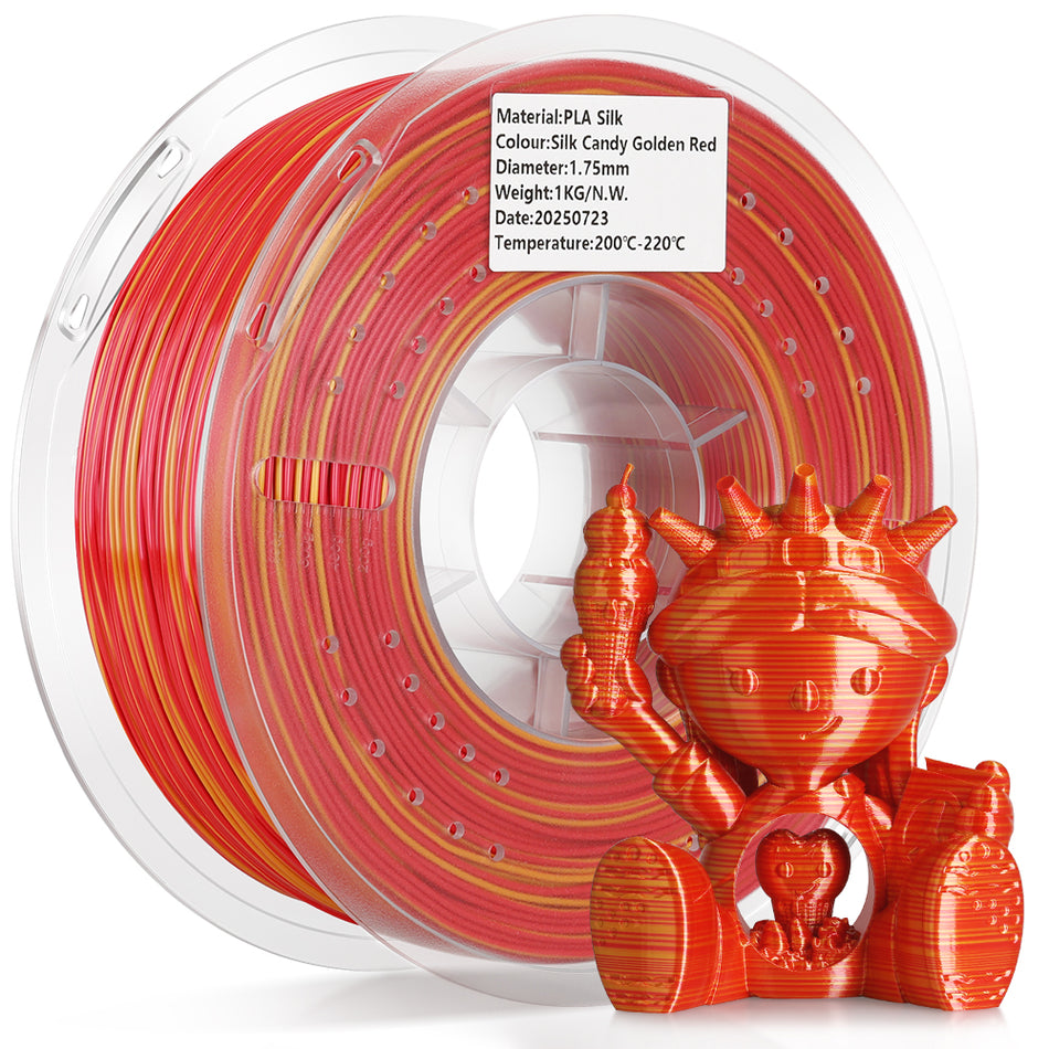 Silk Candy-Gold Red