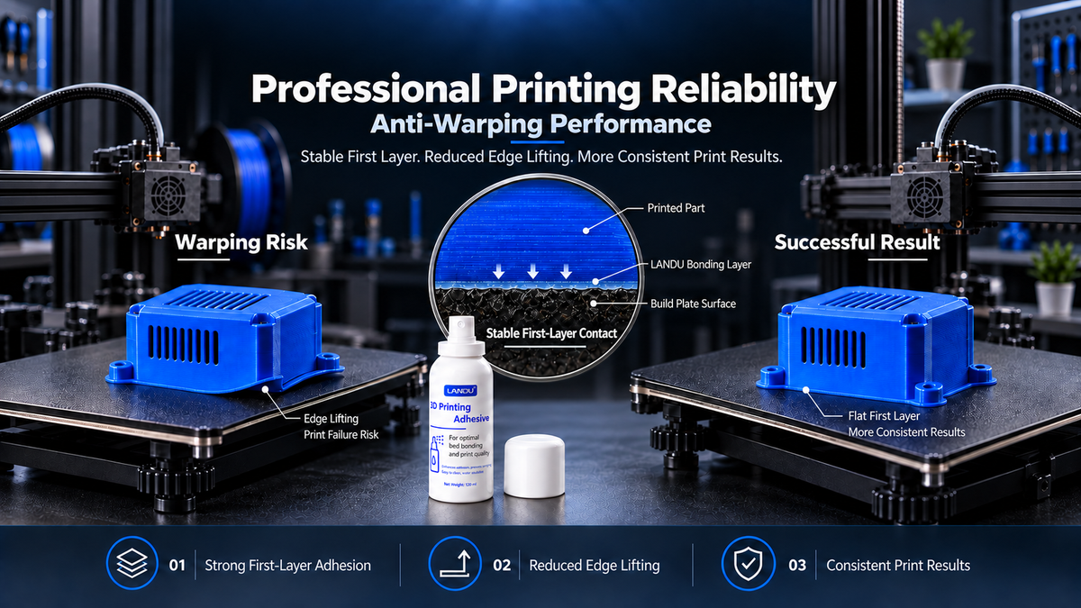 LANDU 3D Printer Bed Adhesion Spray 120ml