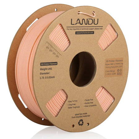 hyper-abs-filament-landu-beige-1.75mm-1kg-front-view