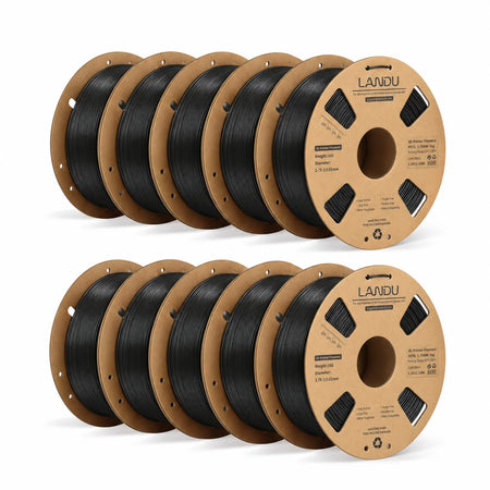 Black PETG 3D printer filament 10kg spool
