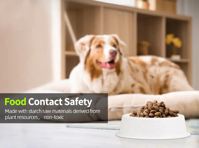 3D printed pet food bowl highlighting the food contact safety and non toxic nature of LANDU PETG filament.