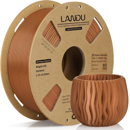 pla-filament-landu-1.75mm-brown-1kg-front-view