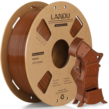 rapid-petg-filament-landu-brown-1.75mm-1kg-front-view