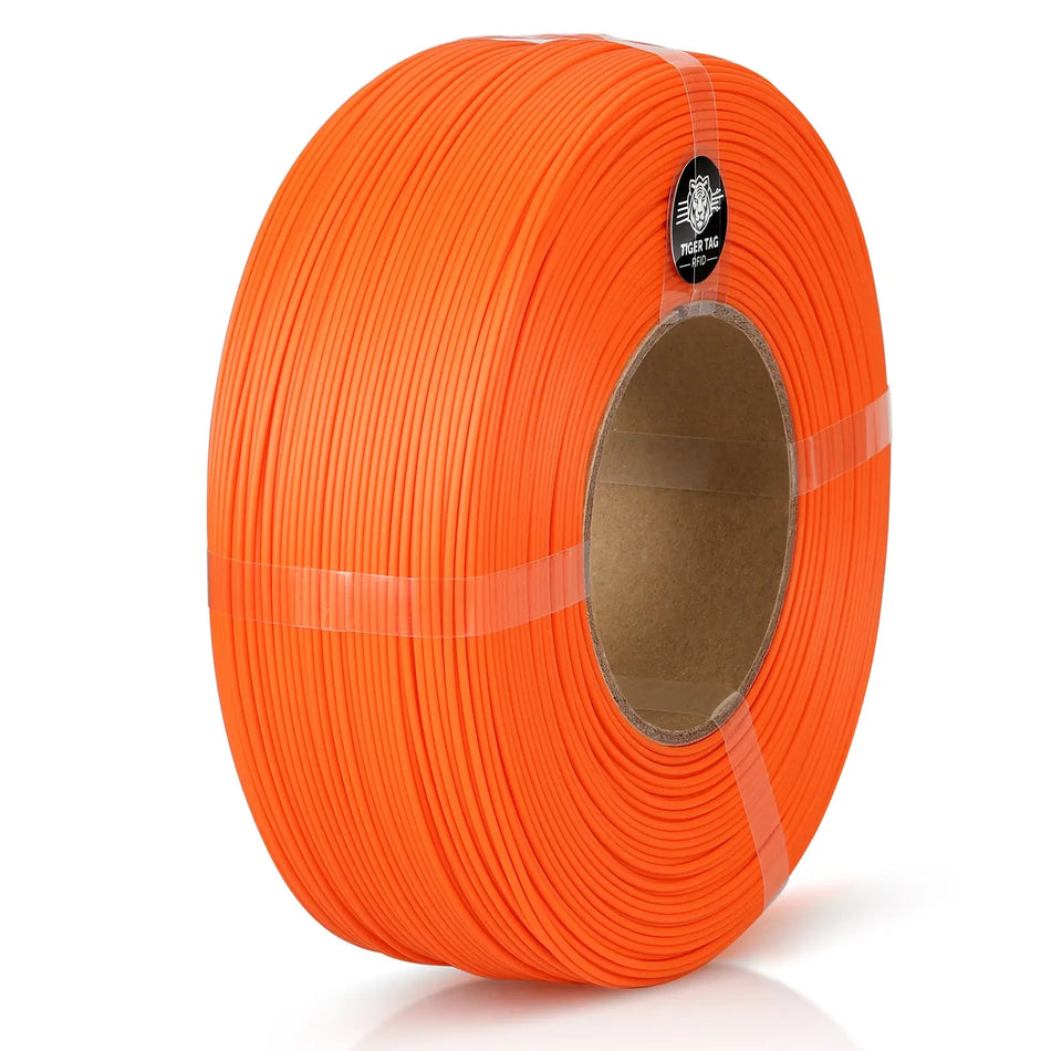 LANDU Orange Refill Hyper ABS 3D printer filament 1kg spool-less coil with smart RFID tag.