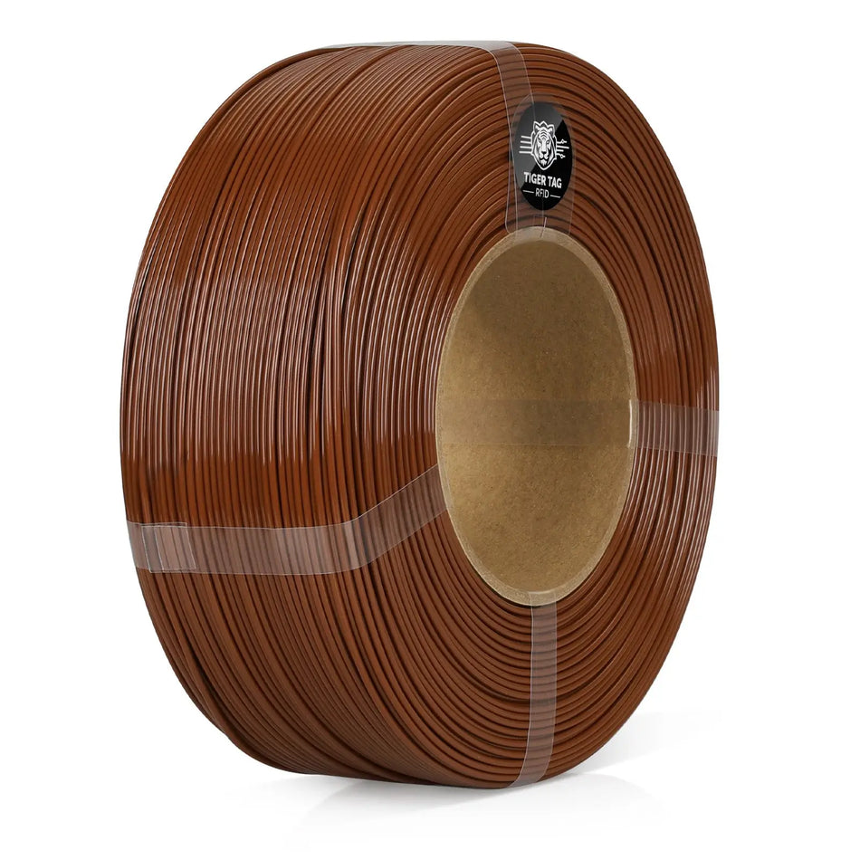 LANDU Brown Refill Hyper PETG 3D printer filament 1kg spool-less refill coil.