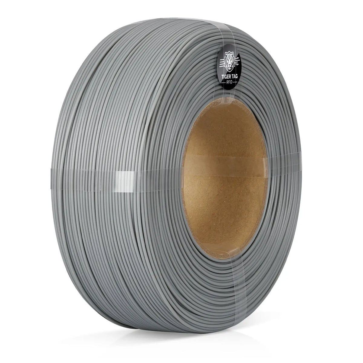 LANDU Gray Refill PLA Basic 3D printer filament 1kg spool-less coil for eco-conscious makers.